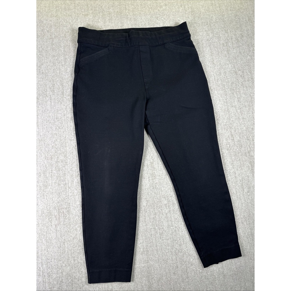 Spanx The Perfect Fit Pant Slim‎ Straight Black Size 1X SuperSmooth Back Seam